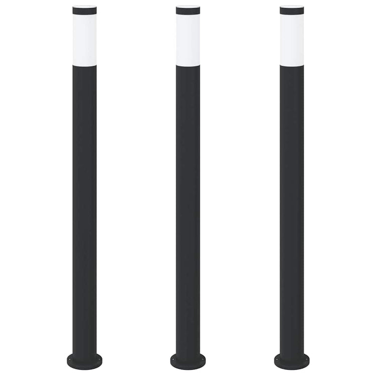 Vidaxx borne lumineuse 3 pièces 110 cm acier inoxydable IP44