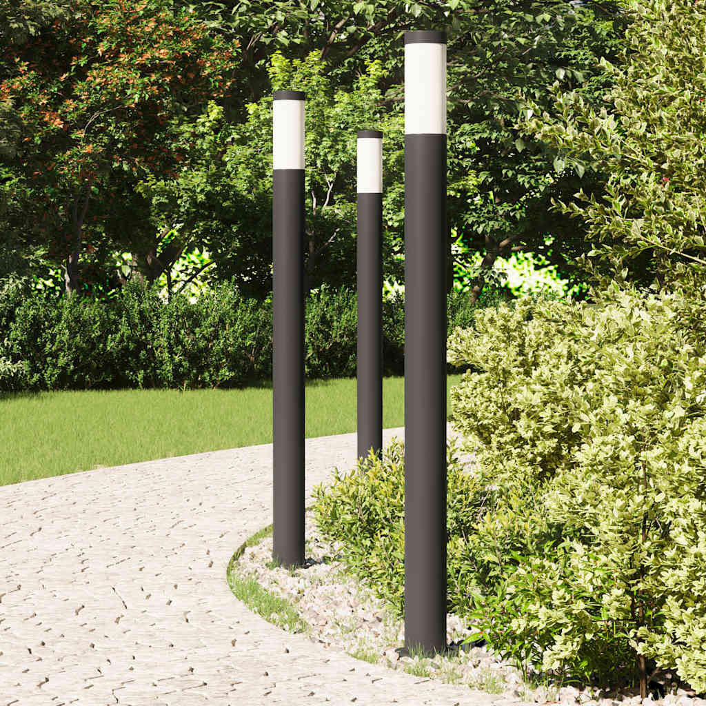 Vidaxx borne lumineuse 3 pièces 110 cm acier inoxydable IP44