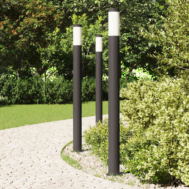 Vidaxx borne lumineuse 3 pièces 110 cm acier inoxydable IP44