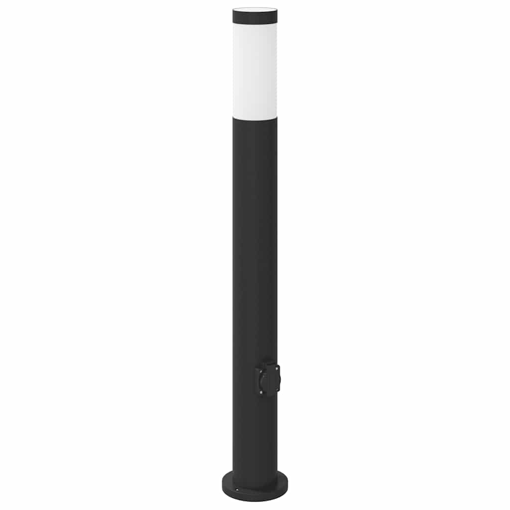 Vidaxl borne d'éclairage avec douille 80 cm inox IP44