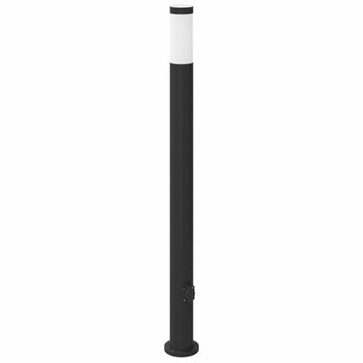 Vidaxl borne d'éclairage avec douille 110 cm inox IP44