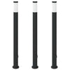 Vidaxx borne d'éclairage avec douille 3 pièces 110 cm acier inoxydable IP44
