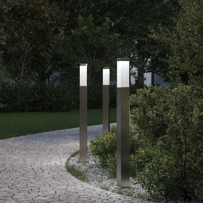 Vidaxx borne lumineuse 3 pièces 80 cm acier inoxydable IP44