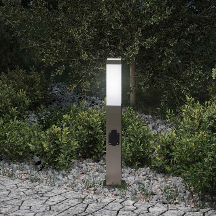 Vidaxl borne d'éclairage avec douille 50 cm inox IP44