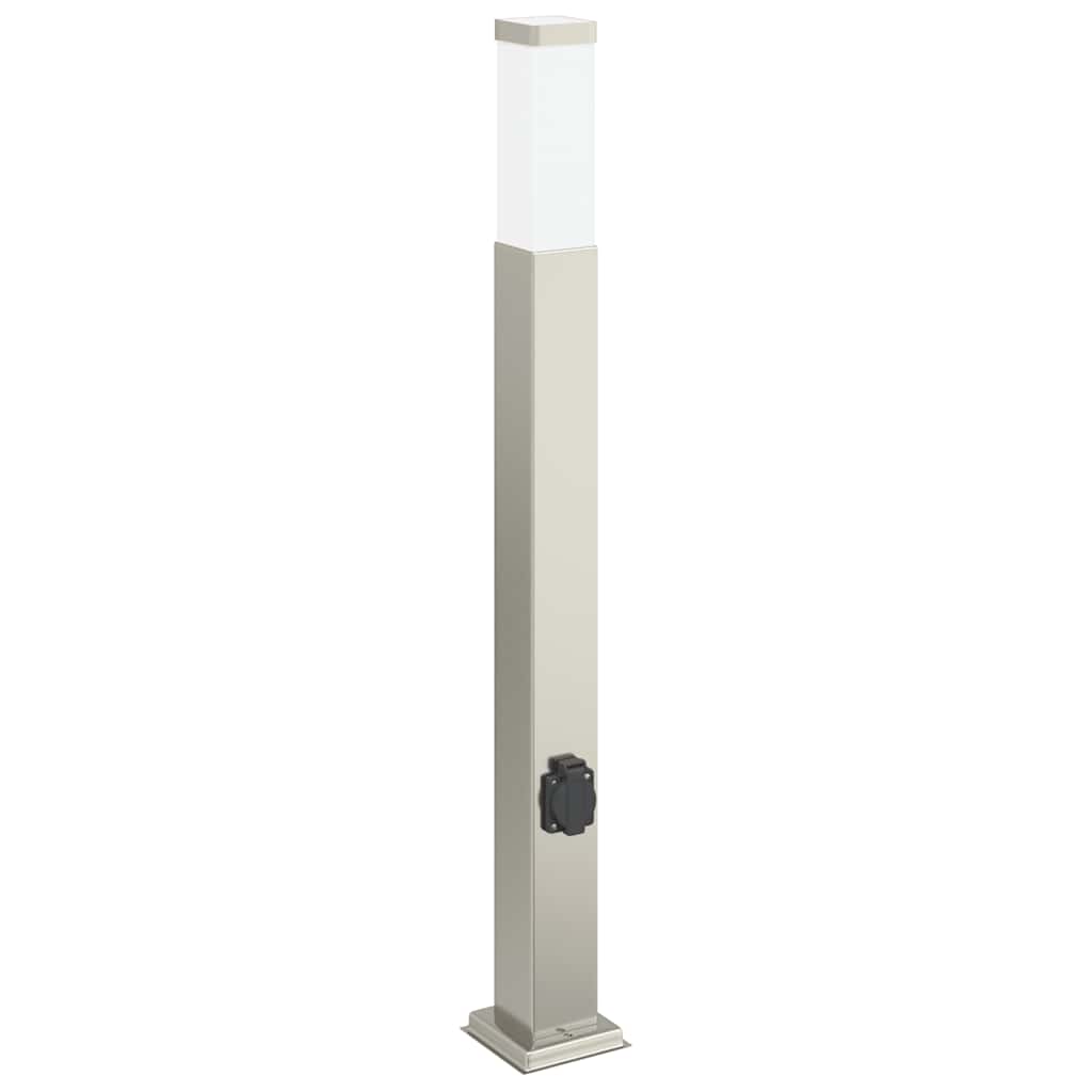 Vidaxl borne d'éclairage avec douille 80 cm inox IP44