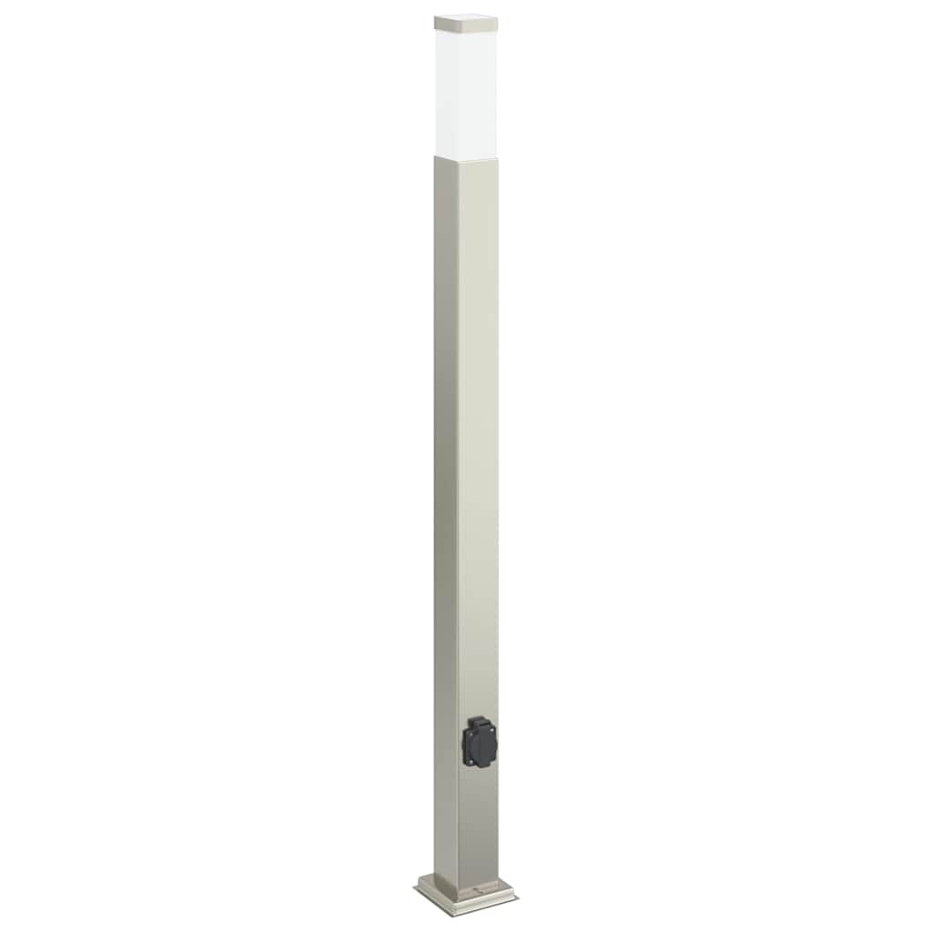 Vidaxl borne d'éclairage avec douille 110 cm inox IP44