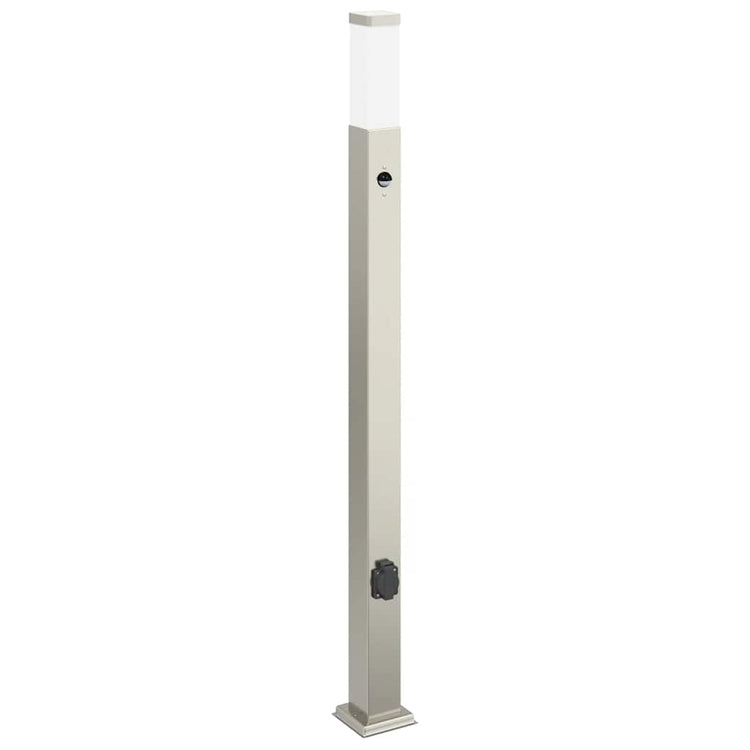 Borne d'éclairage Vidaxx avec capteur et douille 110 cm inox IP44