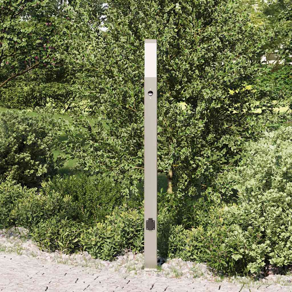 Borne d'éclairage Vidaxx avec capteur et douille 110 cm inox IP44