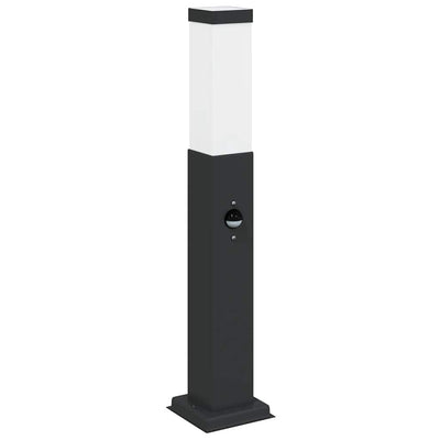 VidaXL borne d'éclairage avec capteur 50 cm noir IP44
