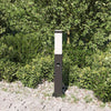 VidaXL borne d'éclairage avec capteur 50 cm noir IP44