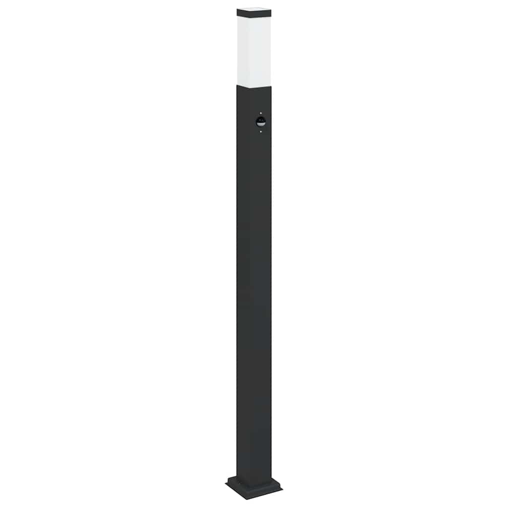 Vidaxx borne d'éclairage avec capteur 110 cm noir IP44