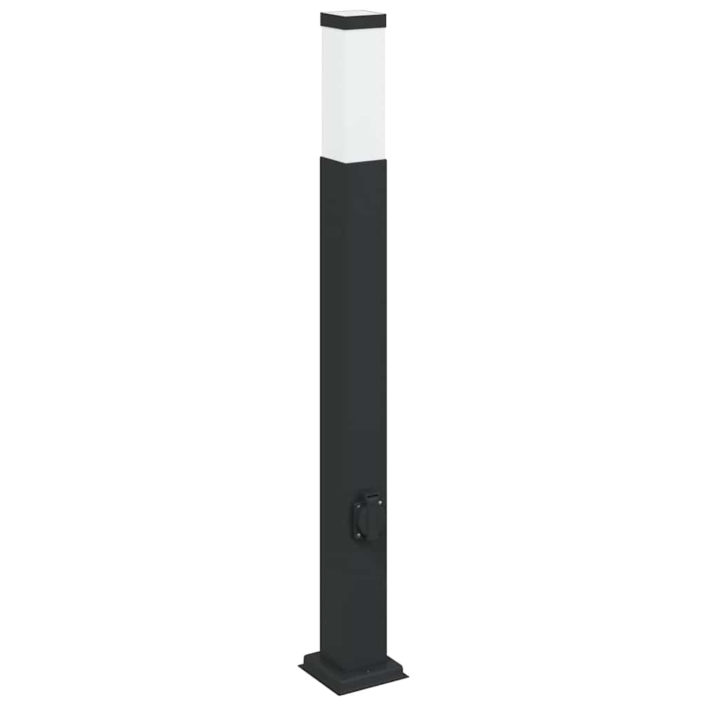 Vidaxx borne d'éclairage avec douille 80 cm noir IP44