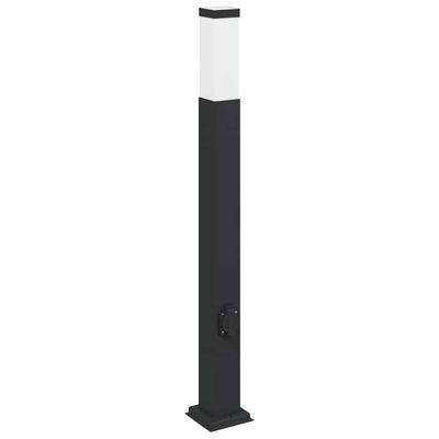 Vidaxx borne d'éclairage avec douille 80 cm noir IP44