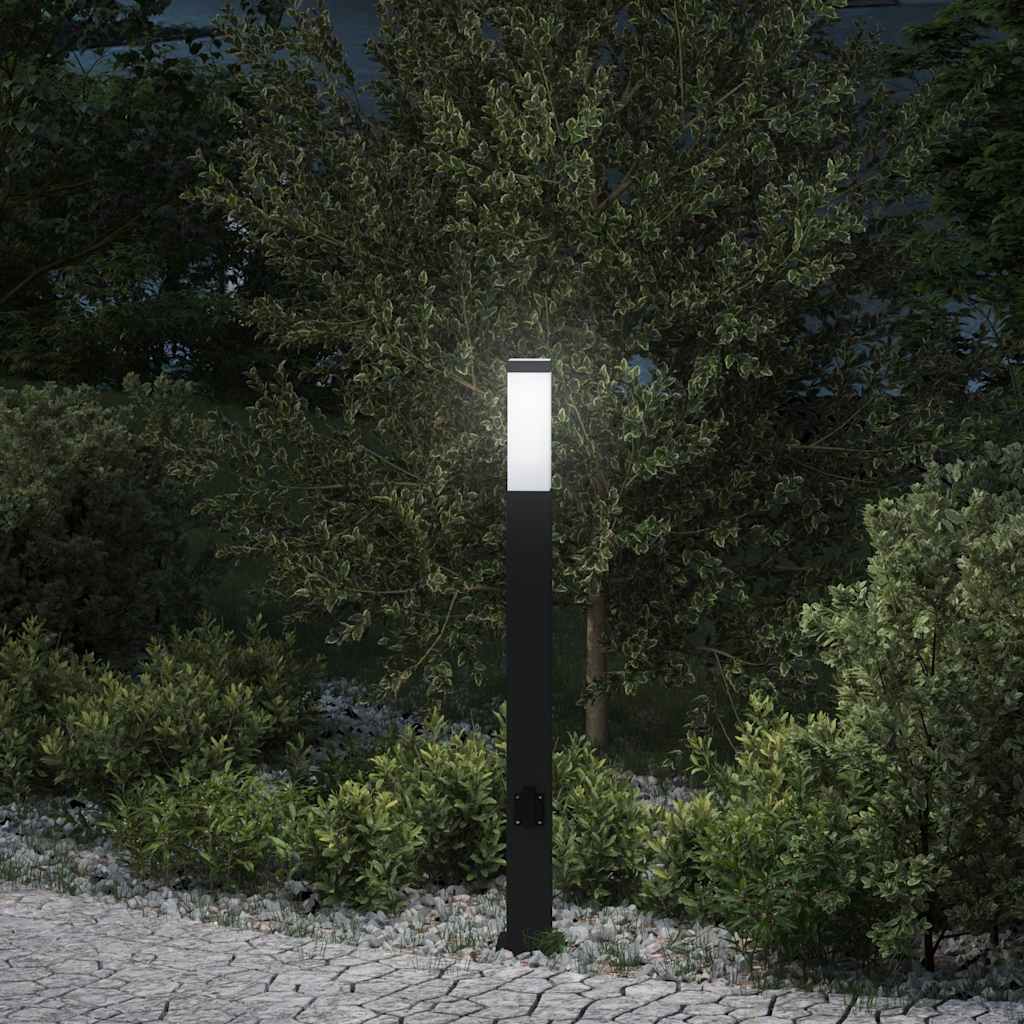 Vidaxx borne d'éclairage avec douille 80 cm noir IP44