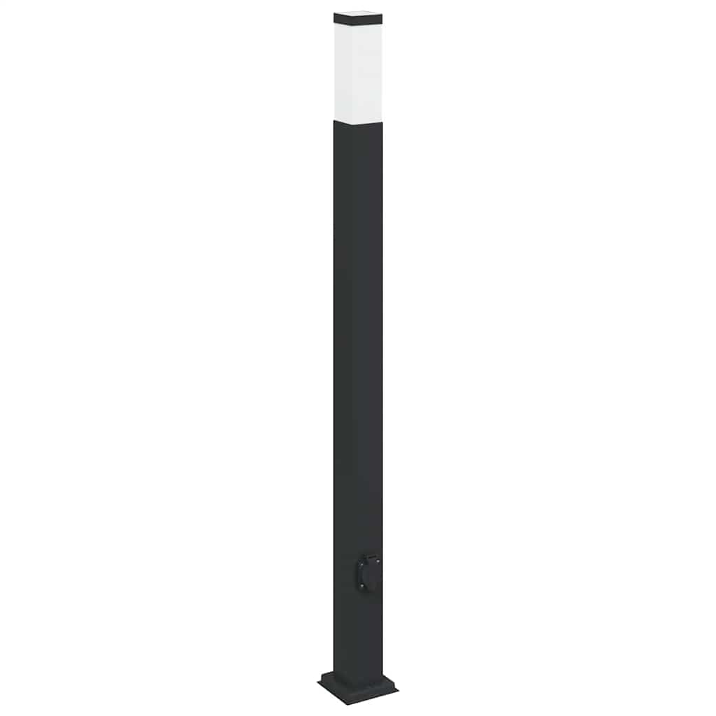 Vidaxx borne d'éclairage avec douille 110 cm noir IP44