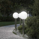 Vidaxx borne lumineuse 3 pièces 80 cm acier inoxydable IP44