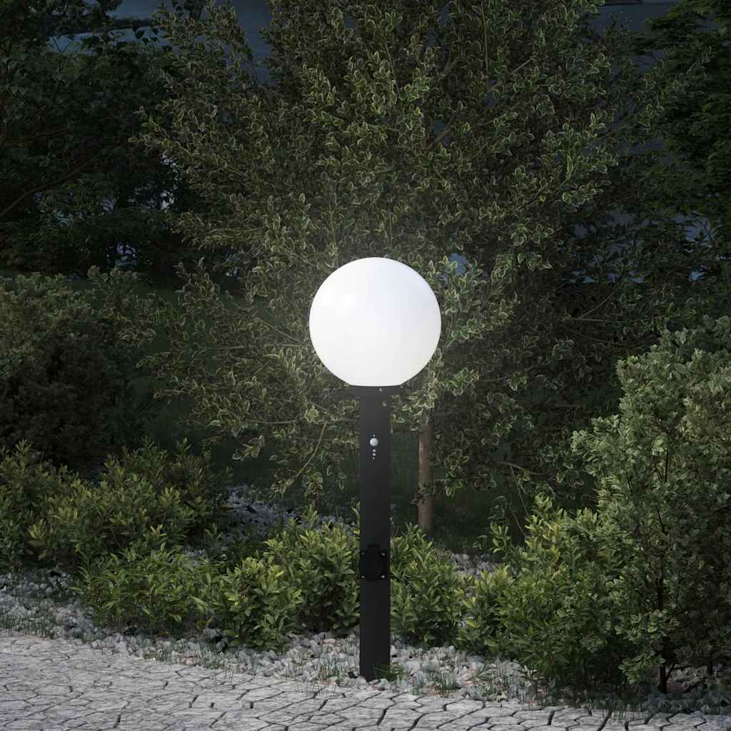 Vidaxx borne d'éclairage avec capteur et douille 80 cm noir IP44