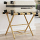 Rack à bagages vidaxl pliable 62x42x50,5 cm de bambou