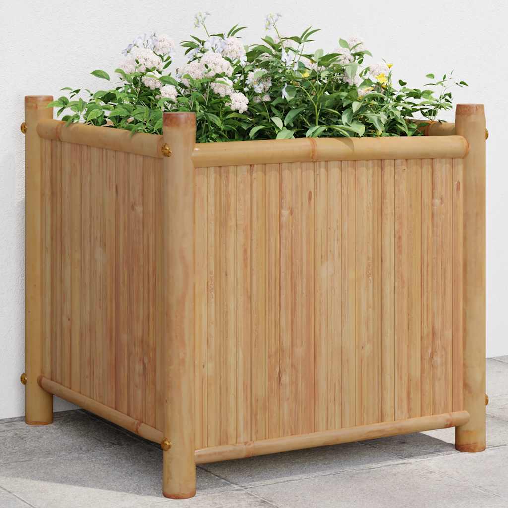 Boîte de planification vidaxl 40x40x40 cm bambou
