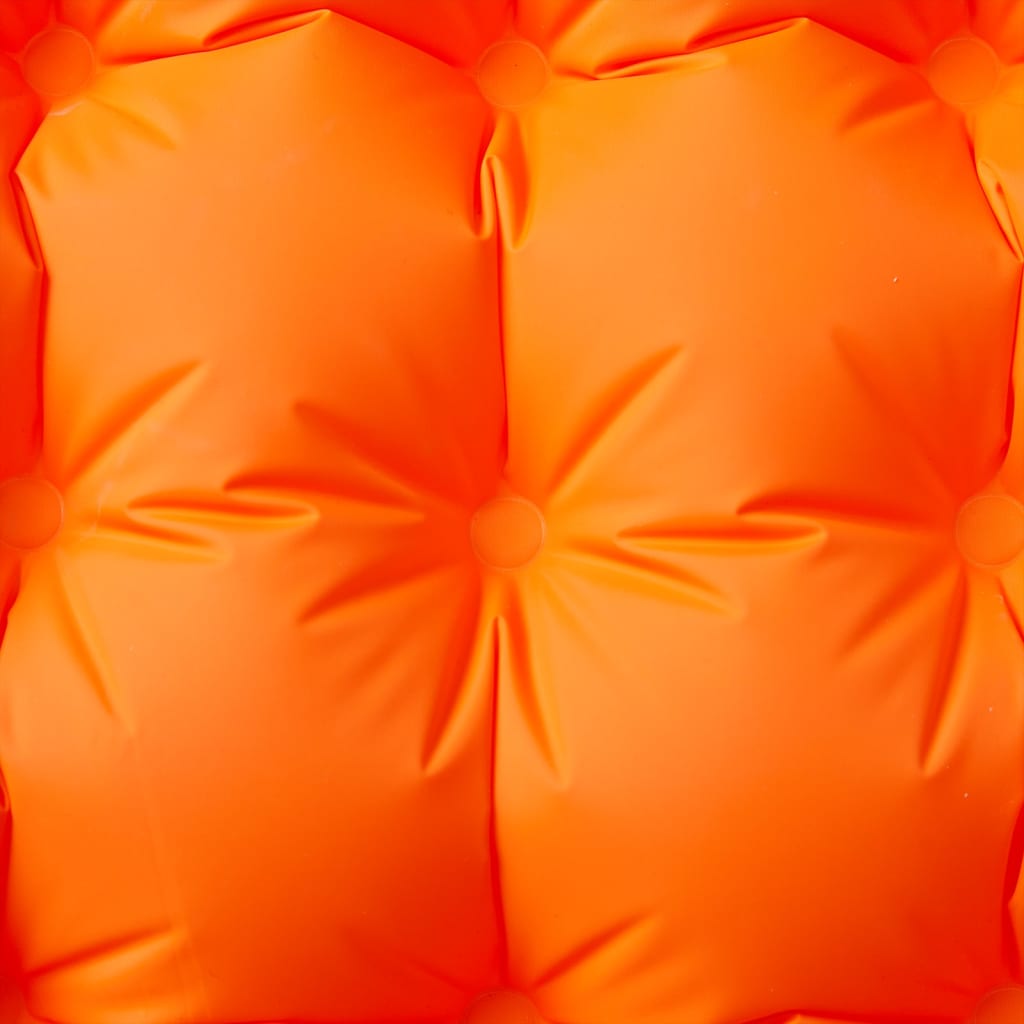 Vidaxl Camping Matelas avec oreiller auto-orange unique orange