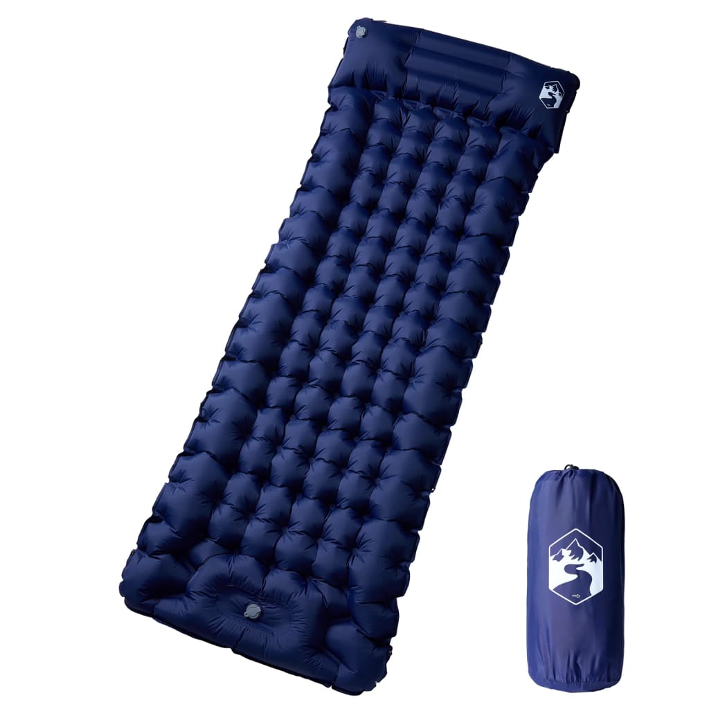 Vidaxl Camping Mattress avec oreiller le prochain bleu marine auto-out-automobile