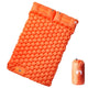 Vidaxl matelas de camping avec oreillers autogonflant 2 personnes orange