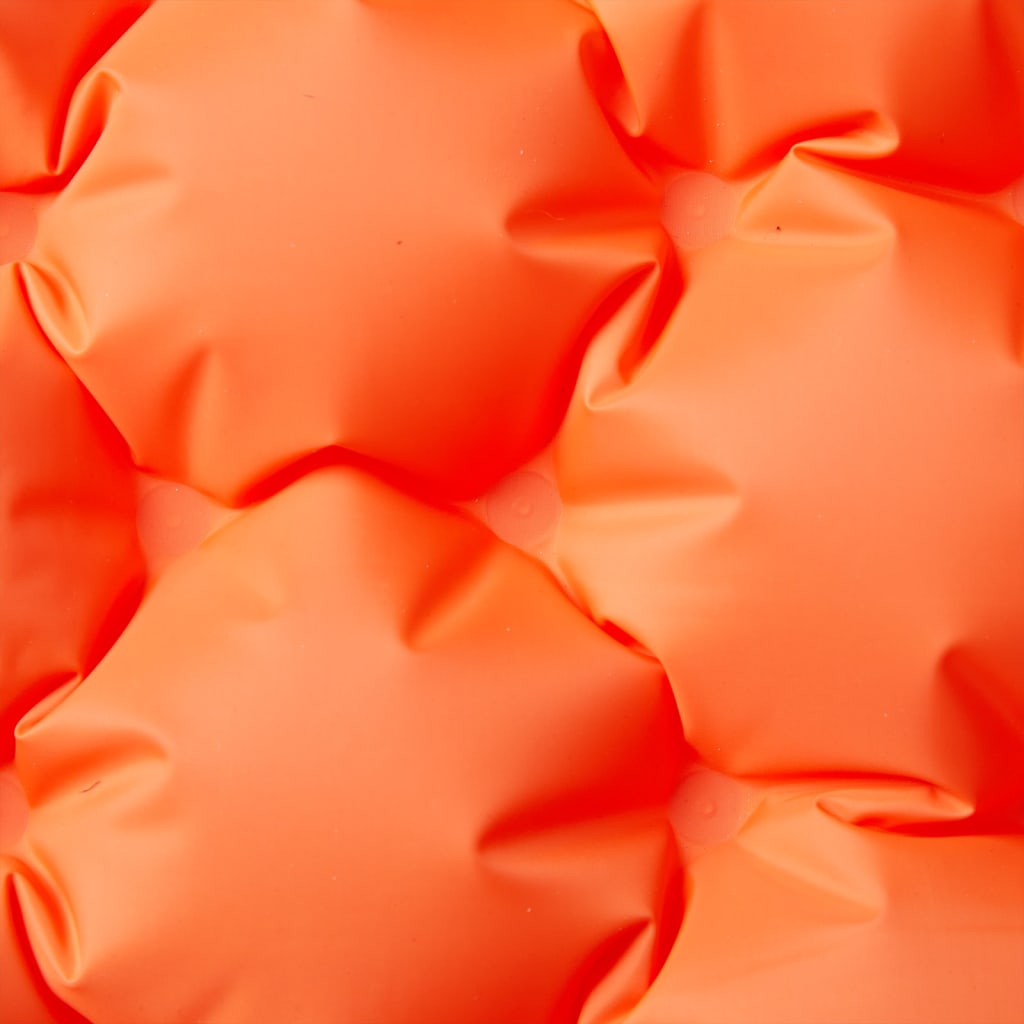 Vidaxl matelas de camping avec oreillers autogonflant 2 personnes orange