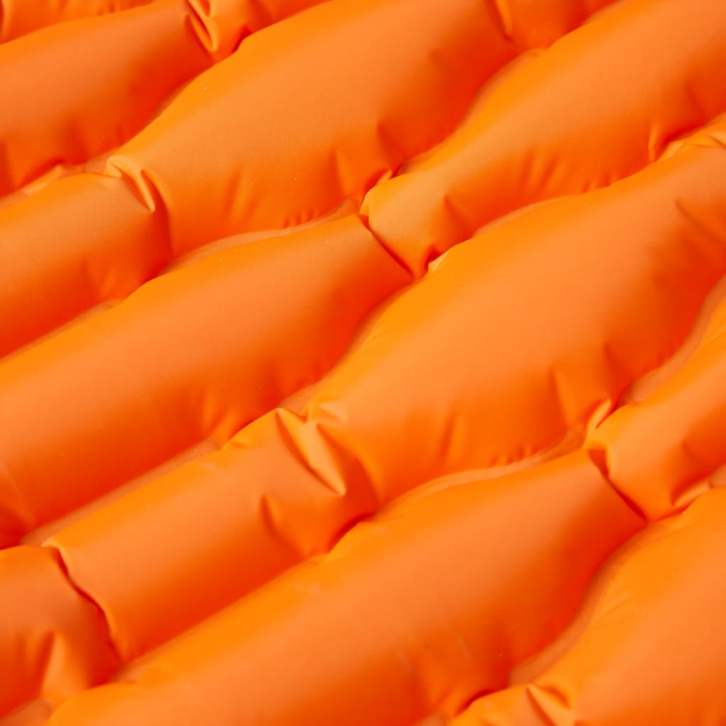 Vidaxl Camping Matelas avec oreiller auto-orange unique orange
