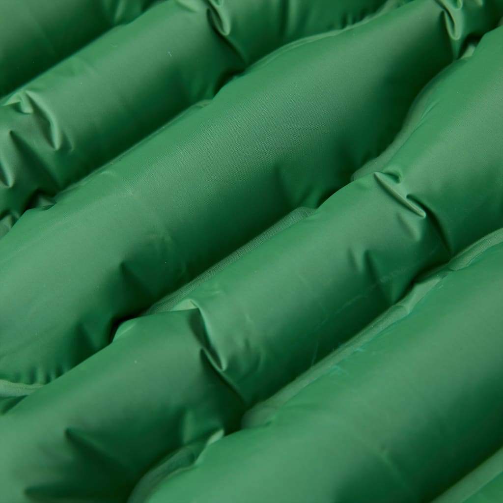 Vidaxl Camping Mattress avec oreiller à venir à 1 Person Greenery