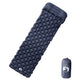 Matelas de camping vidaxl avec coussin single gonflable gris