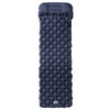 Matelas de camping vidaxl avec coussin single gonflable gris