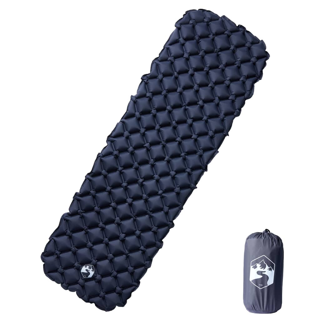 Vidaxl Camping Matelas gonflable 190x58x6 cm 1 Person Gray