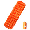 Vidaxl Camping Matelas gonflable 190x58x6 cm 1 personne orange