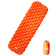 Vidaxl Camping Matelas gonflable 190x58x6 cm 1 personne orange