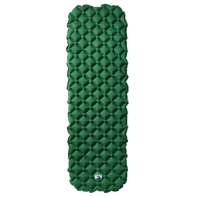 Vidaxl Camping Matelas gonflable 190x58x6 cm 1 Person vert