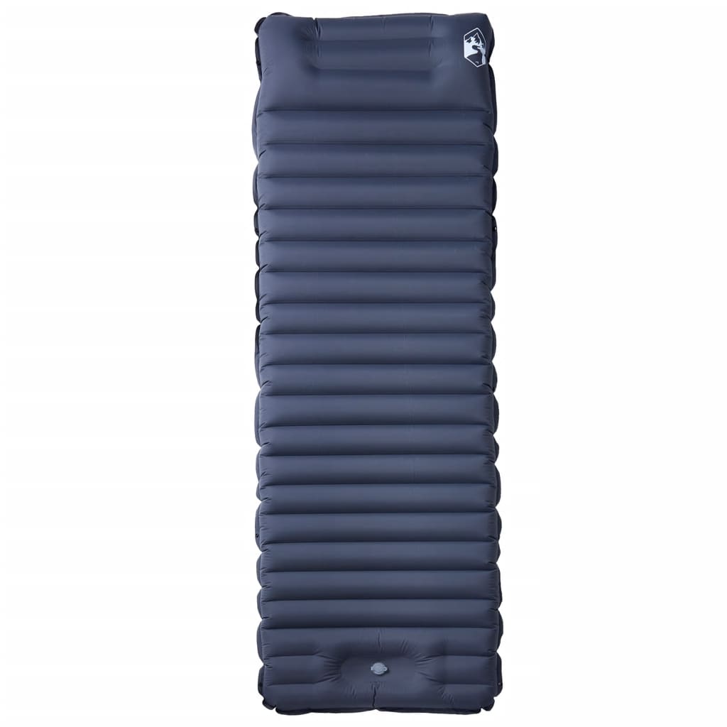 Vidaxl Camping Mattress avec oreiller auto-gris gris