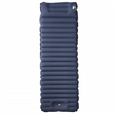 Vidaxl matelas de camping avec oreiller autogonflant 1 personne gris
