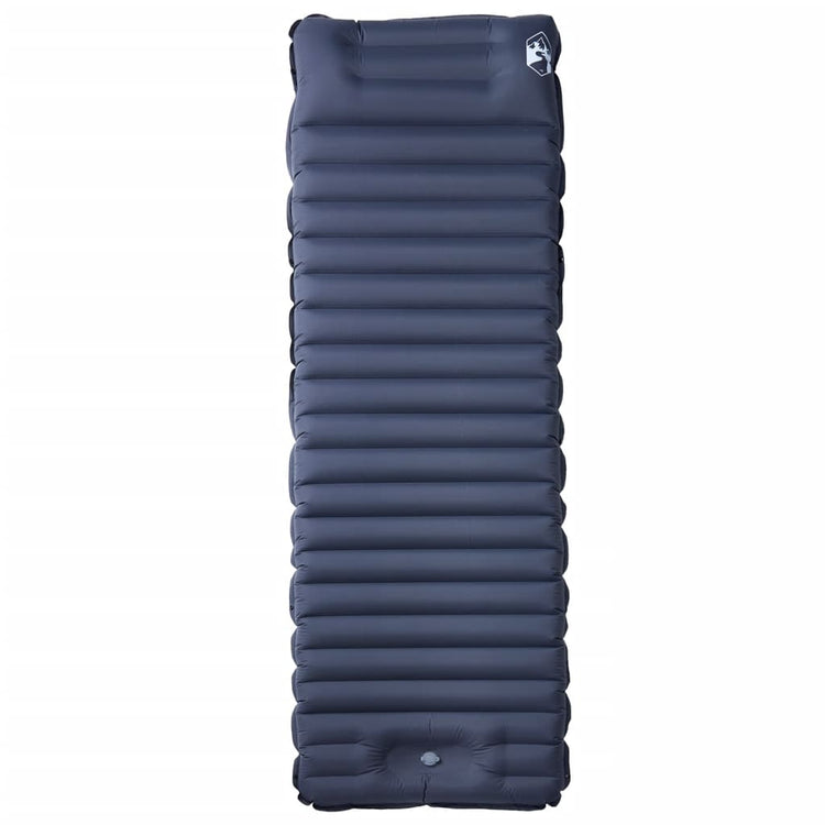 Vidaxl matelas de camping avec oreiller autogonflant 1 personne gris