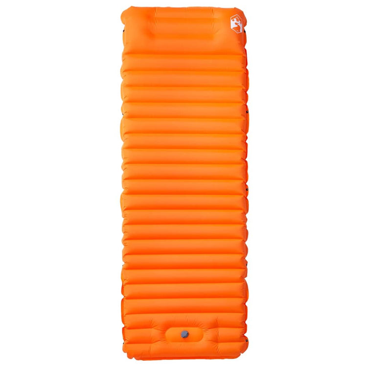 Vidaxl Camping Matelas avec oreiller auto-orange unique orange