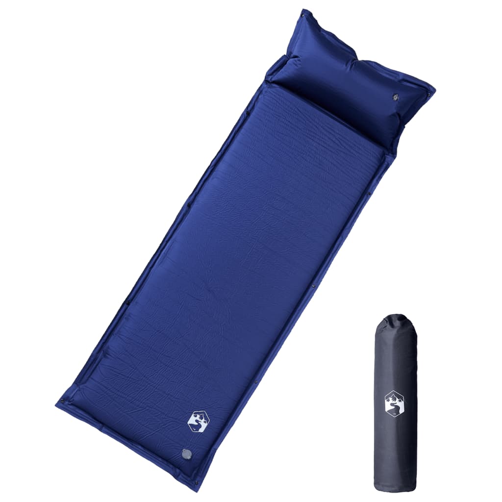Vidaxl Camping Mattress avec oreiller le prochain bleu marine auto-out-automobile