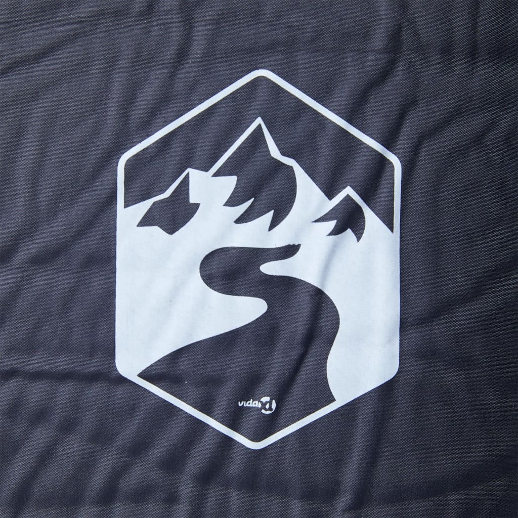 Vidaxl Camping Mattress avec oreiller auto-gris gris
