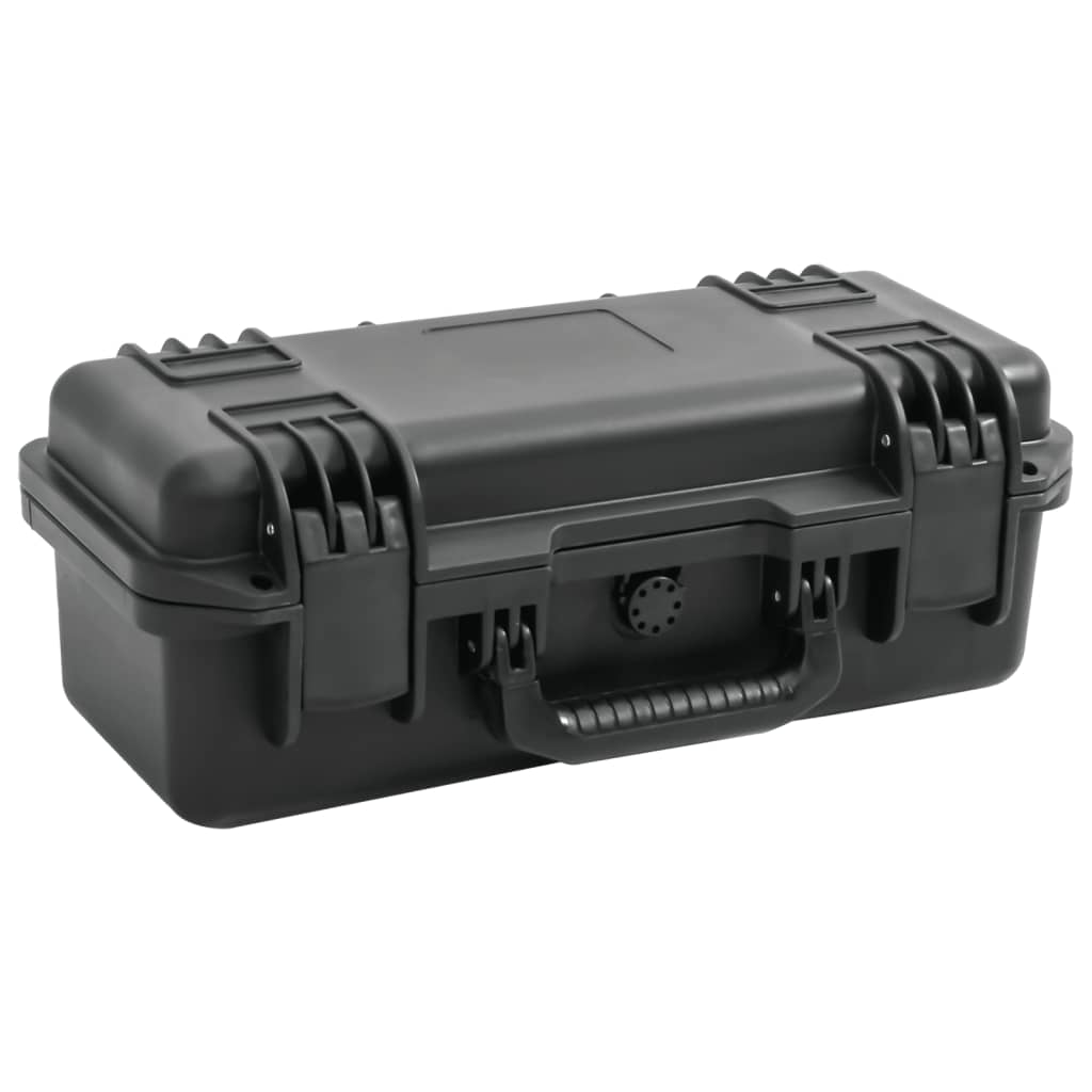 Vidaxl FlightCase Portable 46.5x21.5x17.5 cm pp noir