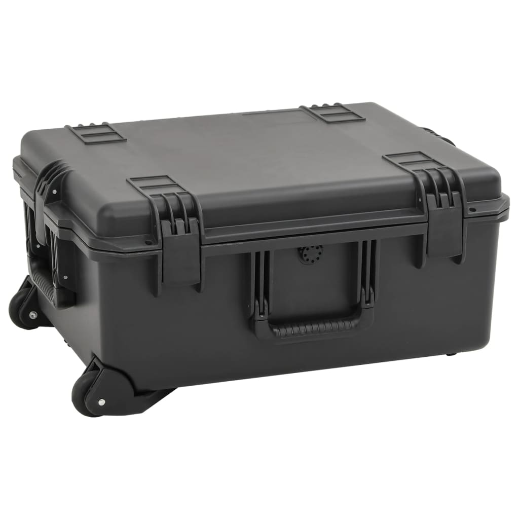 Vidaxl FlightCase portable 62.5x50x28,5 cm pp noir