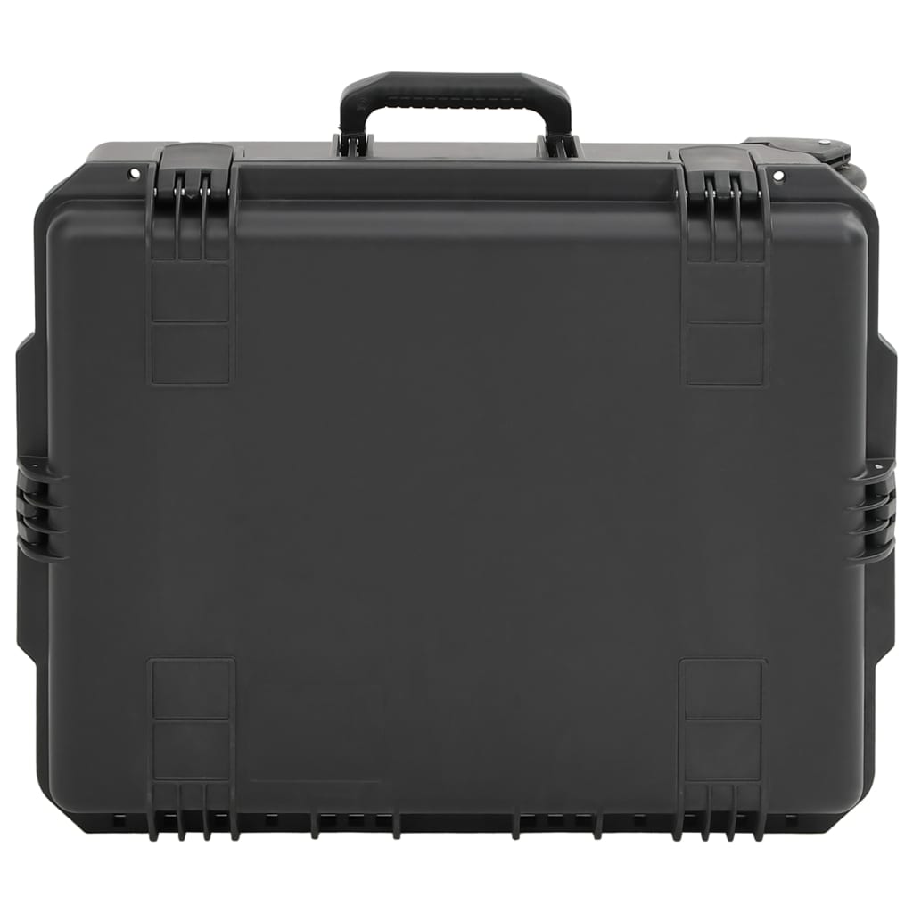 Vidaxl FlightCase portable 62.5x50x28,5 cm pp noir