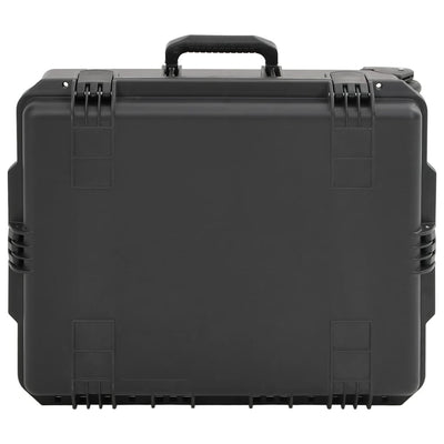 Vidaxl FlightCase portable 62.5x50x28,5 cm pp noir