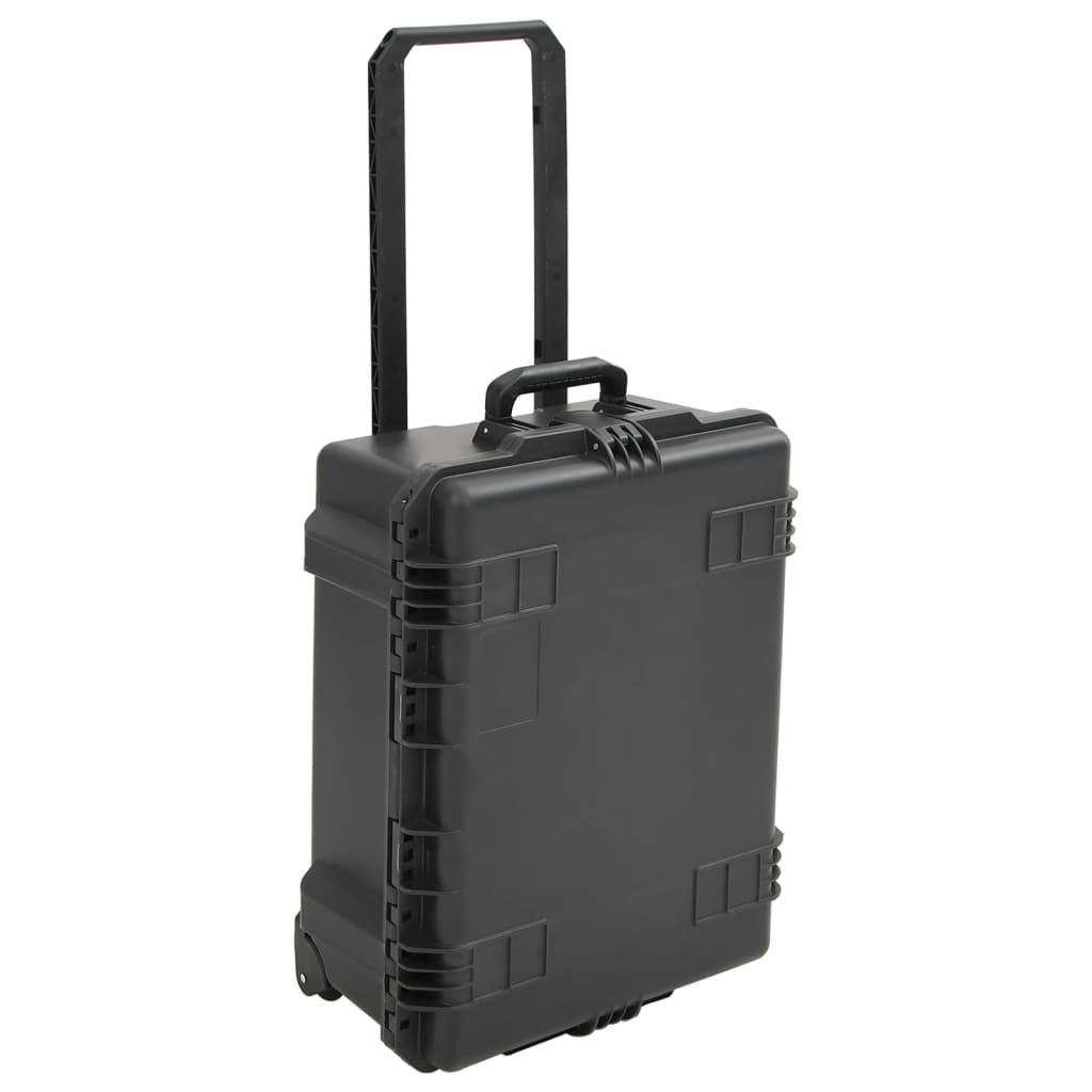Vidaxl FlightCase portable 62.5x50x28,5 cm pp noir
