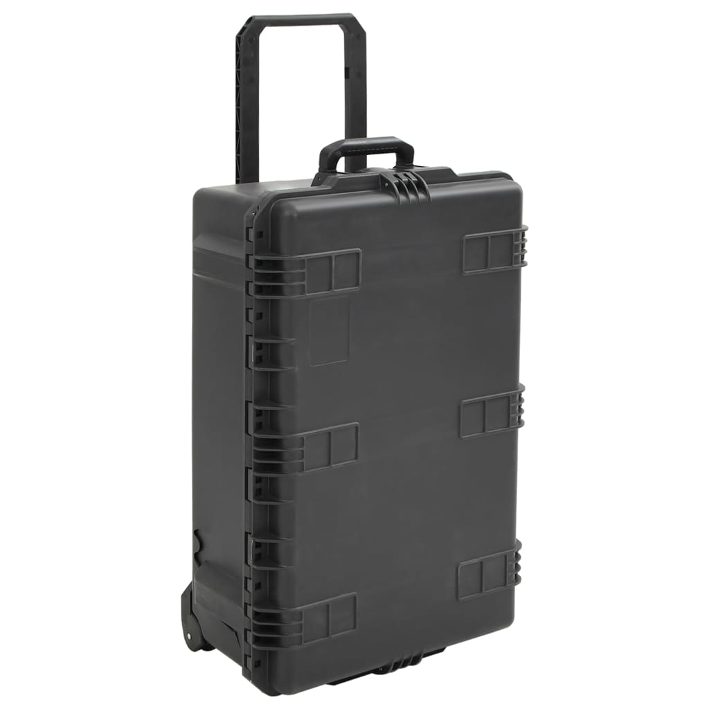 Vidaxl FlightCase Portable 79.5x51.5x30.5 cm pp noir