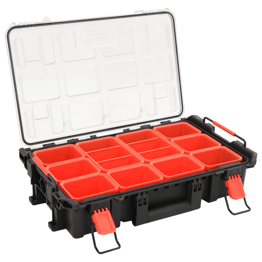Vidaxl FlightCase Portable 55.5x34.5x13.5 cm pp noir