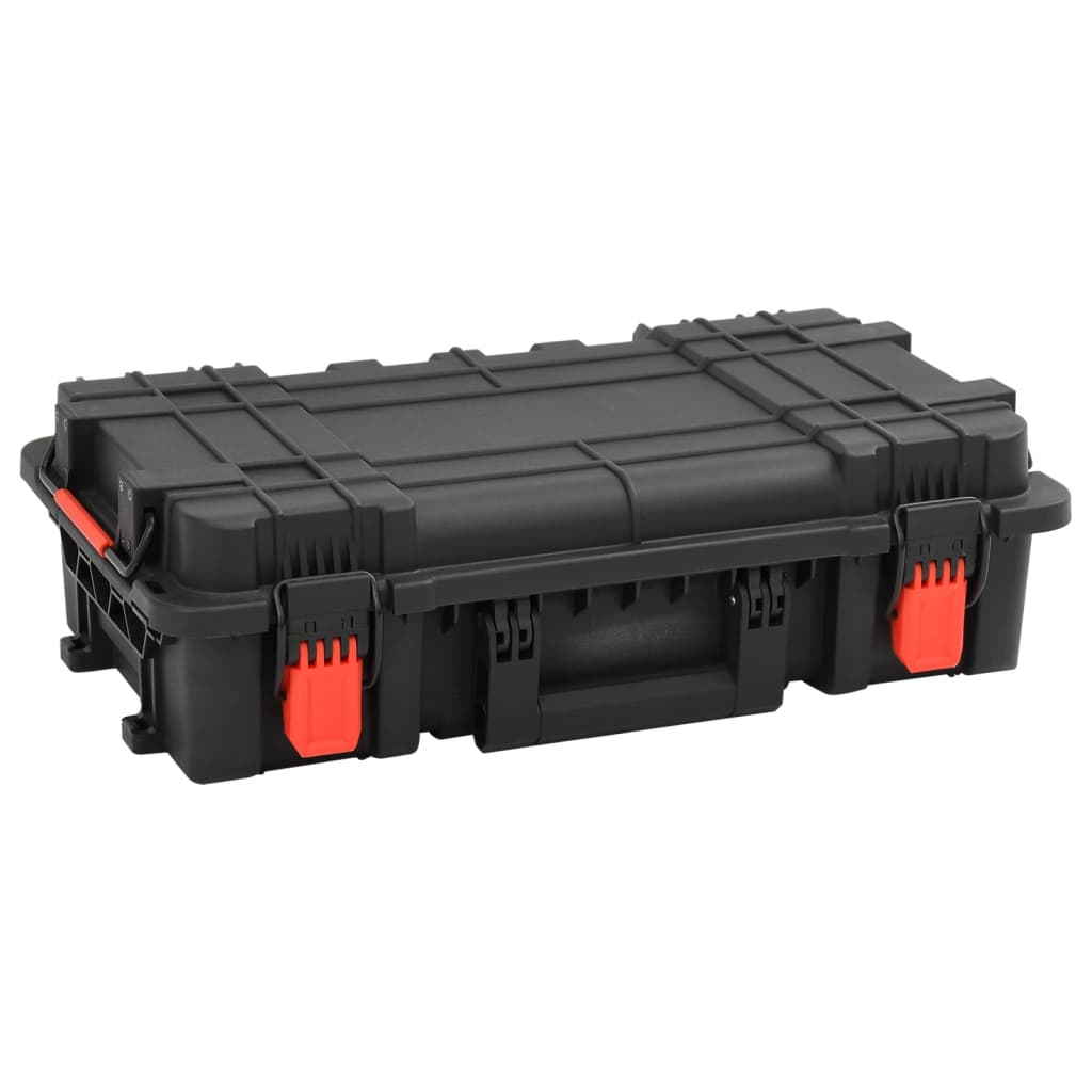 Vidaxl FlightCase Portable 56.5x34x16 cm pp noir