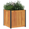 Boîte de planification Vidaxl 45x45x44 cm en bois et acier d'acacia solide